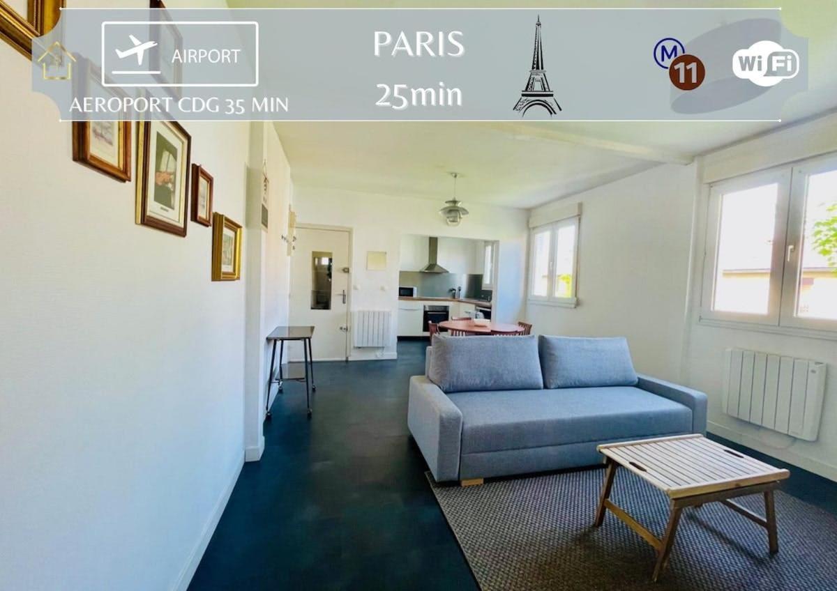 Appart'Hotel L'Express - 25Min De Paris Romainville Dış mekan fotoğraf